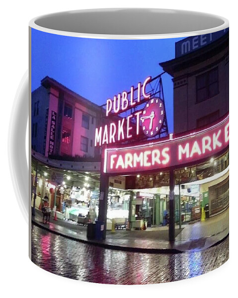 Public Market Coffee Mug featuring the photograph Seattle by FD Graham