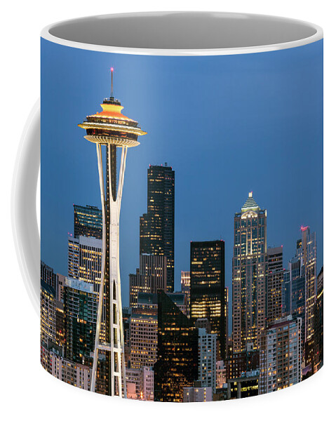 Seattle Coffee Mug featuring the photograph Seattle Space Needle by Nicole Young