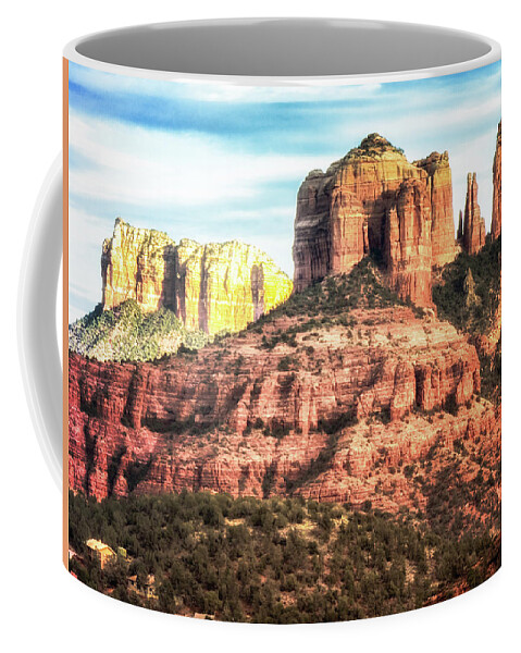 Sedona Coffee Mug featuring the photograph Sedona Desert by Francine Collier