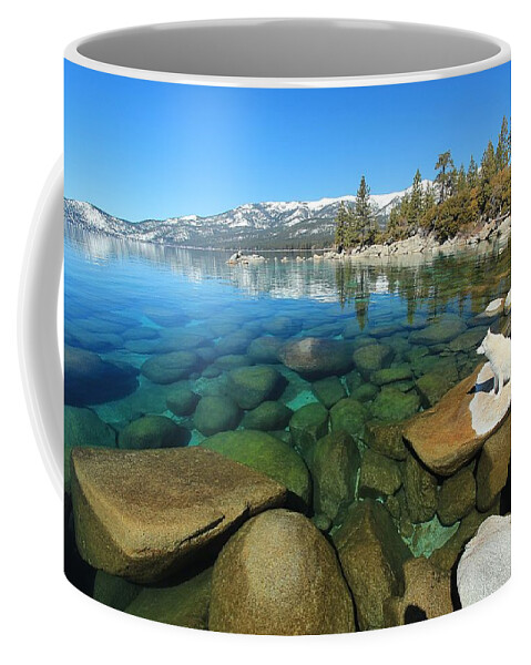 Lake Tahoe Coffee Mug featuring the photograph Sekani Rocks Lake Tahoe by Sean Sarsfield