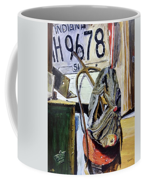 Americana Coffee Mug featuring the painting Self Portrait by William Brody