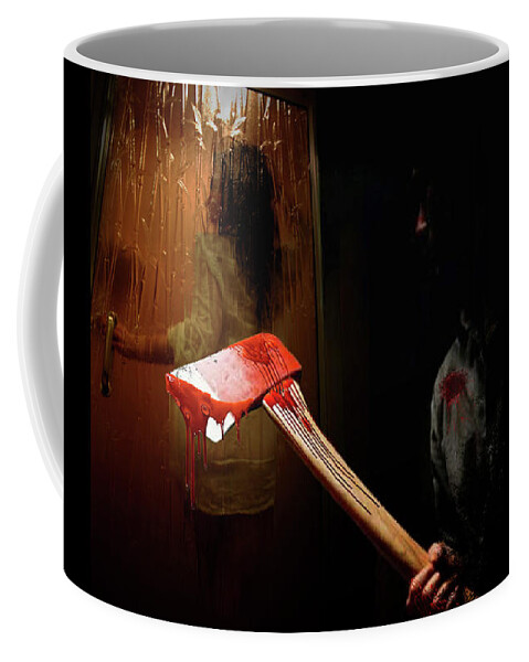 Dark Coffee Mug featuring the digital art In The Shadows by Recreating Creation