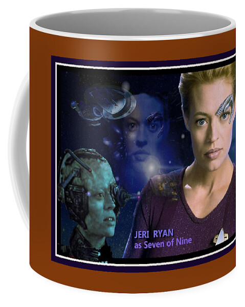 Seven Of Nine Coffee Mug featuring the digital art SEVEN of NINE by Hartmut Jager