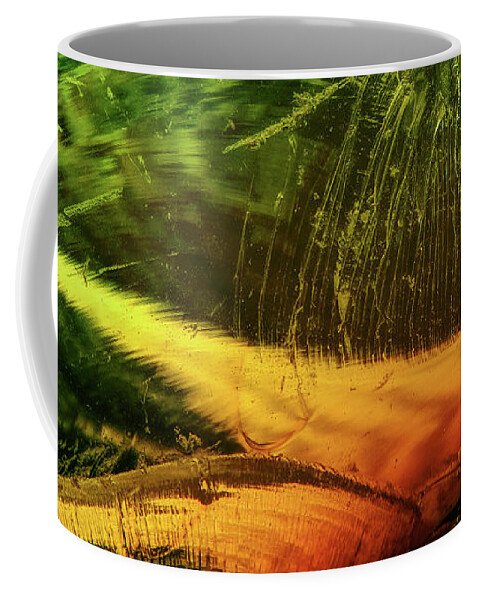 Glass Coffee Mug featuring the photograph Shades of Green Glass by Phil Perkins