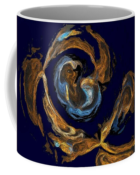  Coffee Mug featuring the digital art Shhh Don't Tell by Rein Nomm