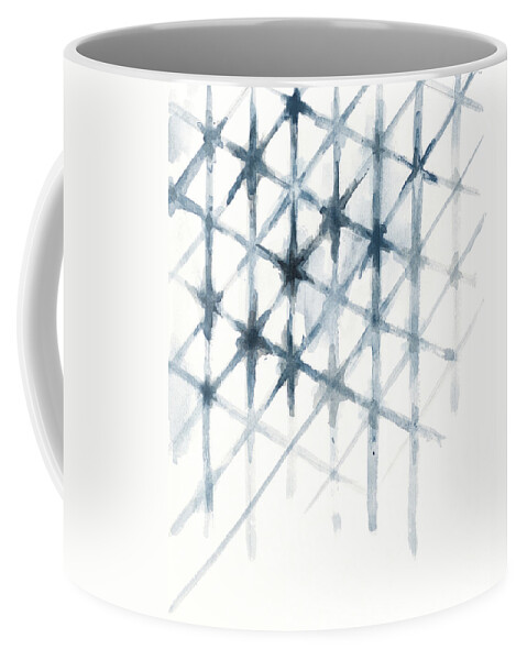 Shibori Coffee Mug featuring the mixed media Shibori by Patricia Pinto