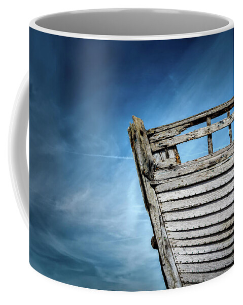 Dungeness Coffee Mug featuring the photograph Shipwrecked by Rick Deacon