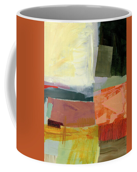Abstract Art Coffee Mug featuring the painting Shoreline #4 by Jane Davies