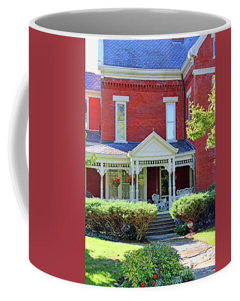 Findlay Coffee Mug featuring the photograph Side Porch in Findlay 4553 by Jack Schultz