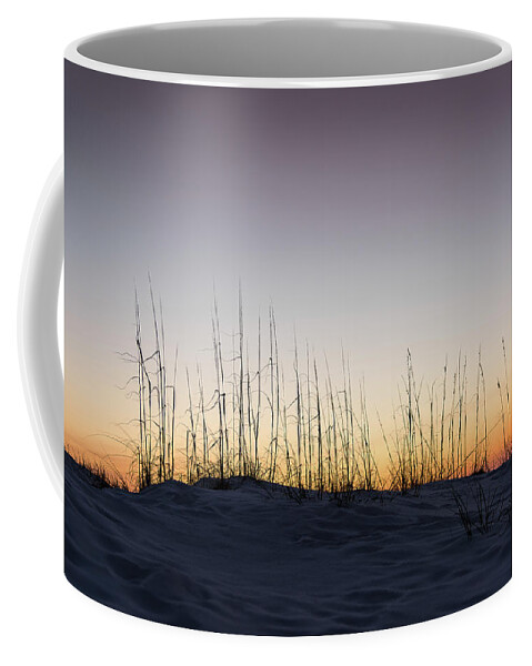 Silhouette Coffee Mug featuring the photograph Silhouette of Sea Oats by Mike Whalen