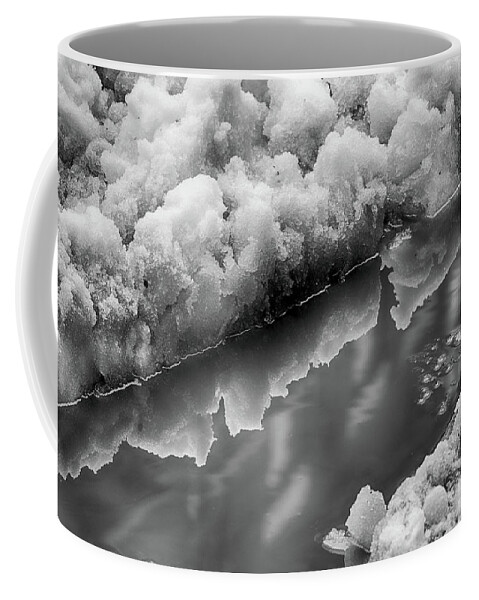 Water Coffee Mug featuring the photograph Silver Sliver of Water by Cate Franklyn