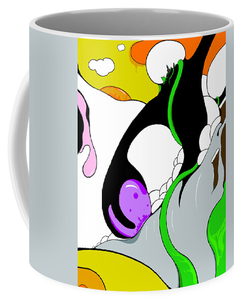 Vine Coffee Mug featuring the drawing Sim Cities by Craig Tilley