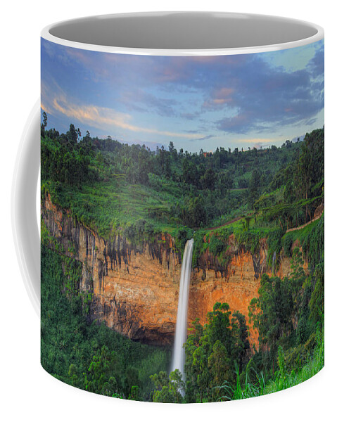 Sipi Coffee Mug featuring the photograph Sipi Falls by Peter Kennett