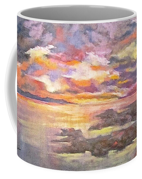 Sky Coffee Mug featuring the pastel Six o'clock Sky by Barbara O'Toole