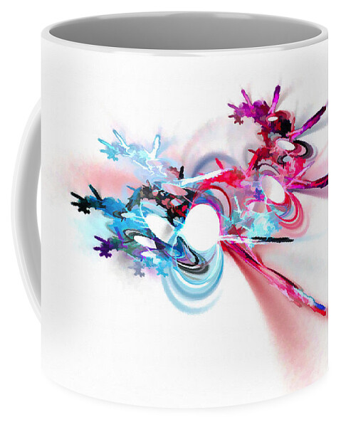Sky Coffee Mug featuring the digital art Sky Flare Red by Don Northup
