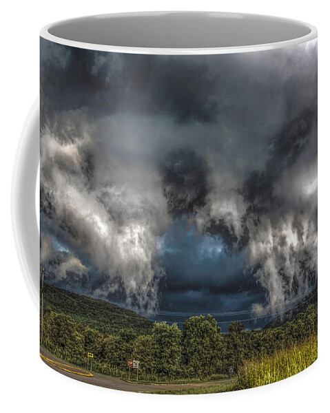 Clouds Coffee Mug featuring the photograph SkyFalls by Jesse POST