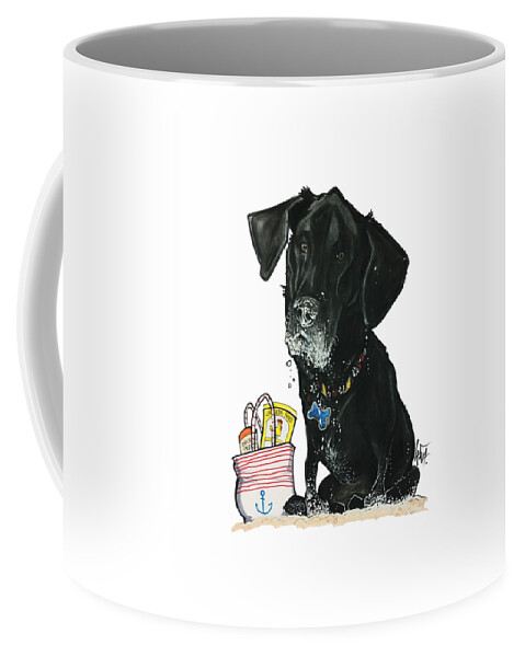 Smiley-dixon 4794 Coffee Mug featuring the drawing Smiley-Dixon 4794 by John LaFree
