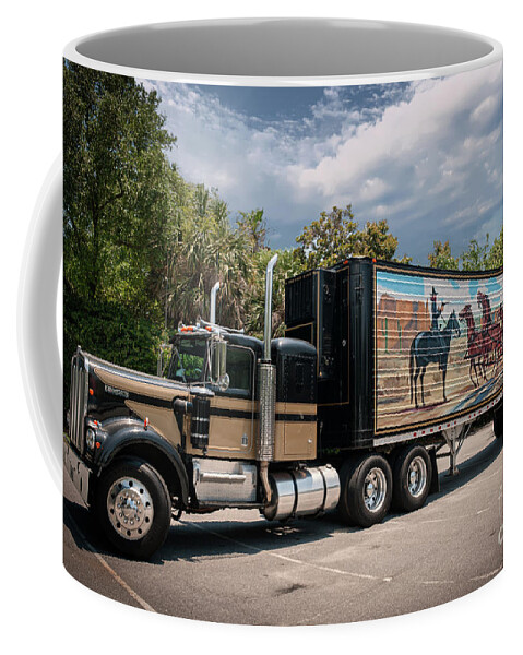 Snowman Coffee Mug featuring the photograph Smokey and the Bandit - 1973 Kenworth 18 Wheeler by Dale Powell
