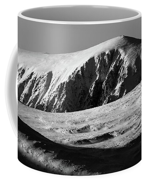 Cairngorm Coffee Mug featuring the photograph Snow on Cairngorm by Peter OReilly