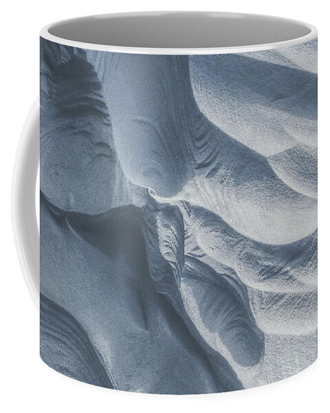 Winter Coffee Mug featuring the photograph Snow Sculpted By Wind by Phil Perkins