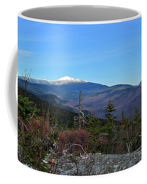 Mt Washington Coffee Mug featuring the photograph Snowcapped Mt Washinton by Rockybranch Dreams