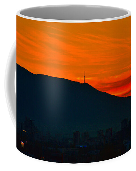 Sky Coffee Mug featuring the photograph Sofia South Sunset by Yavor Mihaylov