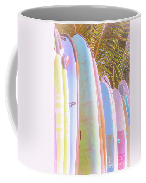 Surfboards Coffee Mug featuring the photograph Soft and Light 8 by Becqi Sherman