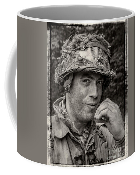 Portait Coffee Mug featuring the photograph Soldier by Bernd Laeschke