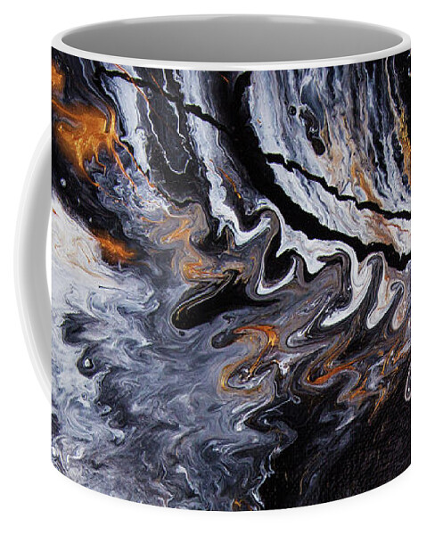 Fluid Coffee Mug featuring the painting Something Completely Unlike Marble by Jennifer Walsh