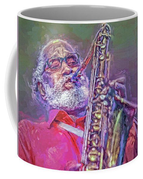 Sonny Rollins Coffee Mug featuring the mixed media Sonny Rollins by Mal Bray