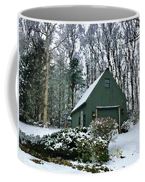 Barn Coffee Mug featuring the photograph Southbury Barn by Tom Johnson