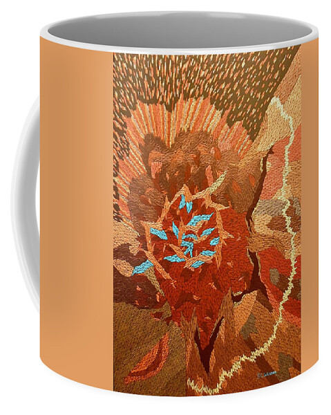 Turquoise Coffee Mug featuring the painting Southwest by DLWhitson