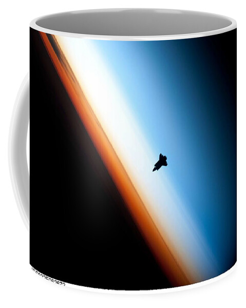 Science Coffee Mug featuring the painting Space Shuttle Endeavour by Celestial Images