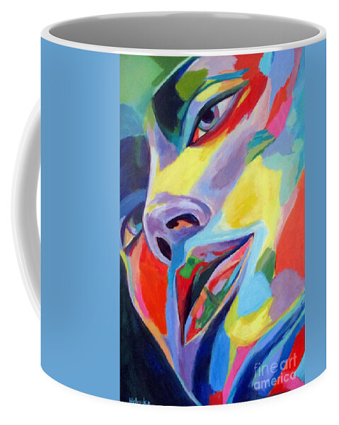 Affordable Paintings For Sale Coffee Mug featuring the painting Spellbound heart by Helena Wierzbicki