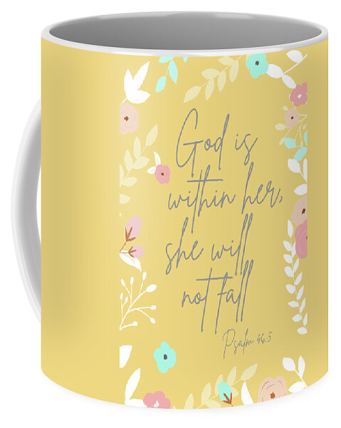 Religious Coffee Mug featuring the mixed media Spiritual Guidance I by Sundance Q