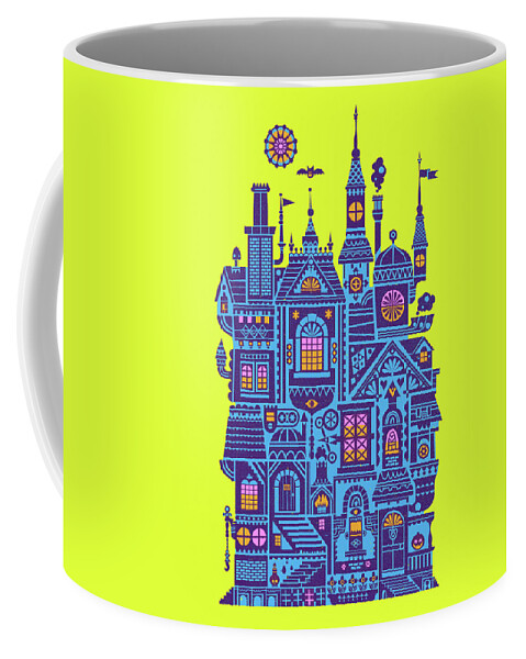 Architecture Coffee Mug featuring the photograph Spooky Halloween House by Ikon Images