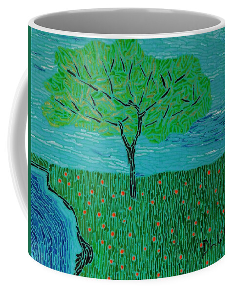 Spring Coffee Mug featuring the painting Spring-4 Seasons by DLWhitson