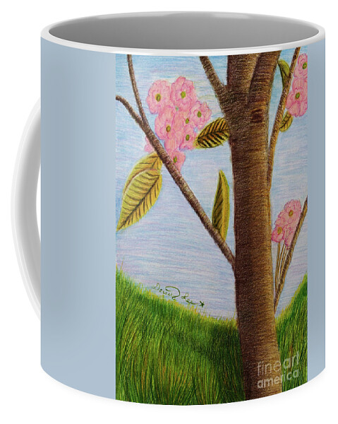 Art Coffee Mug featuring the painting Spring Field by Dorothy Lee