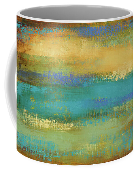 Spring Coffee Mug featuring the painting Spring Landscape by Lanie Loreth