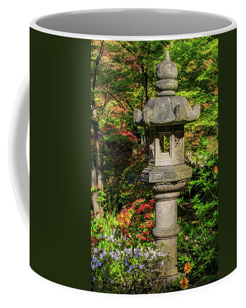 Japanese Garden Coffee Mug featuring the photograph Spring Lantern by Briand Sanderson