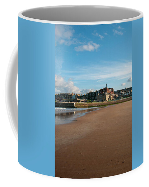 St Andrews Coffee Mug featuring the mixed media St Andrews, Fife by Smart Aviation