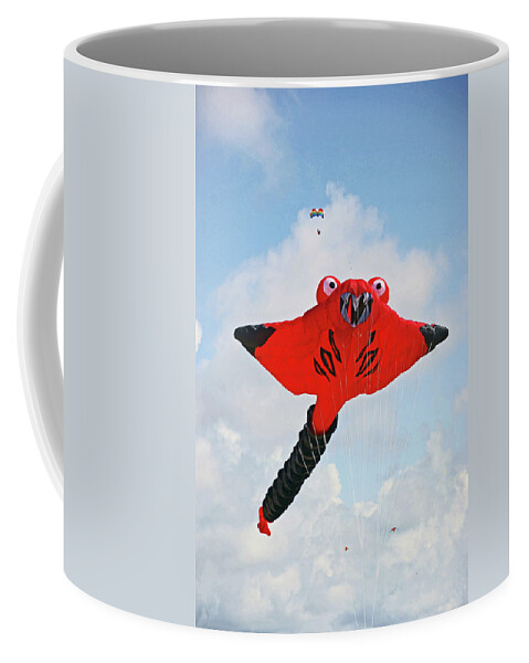 Lancashire Coffee Mug featuring the photograph ST. ANNES. The Kite Festival by Lachlan Main