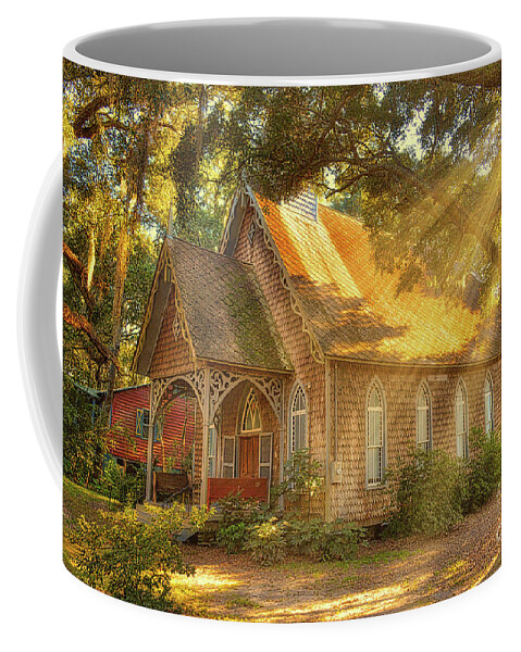 Church Coffee Mug featuring the photograph St. James Santee Episcopal Chapel of Ease by Kathy Baccari