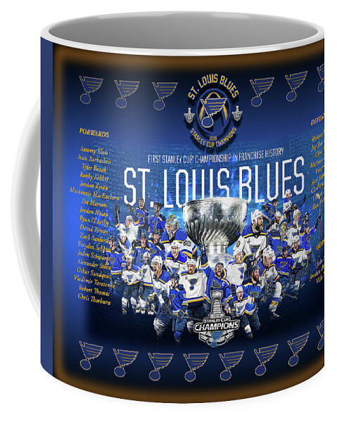 St. Louis Blues 2019 Stanley Cup Poster Coffee Mug by Bob Wood - Fine Art  America