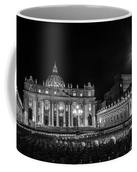 Rome Coffee Mug featuring the photograph Vatican at Night by John McGraw