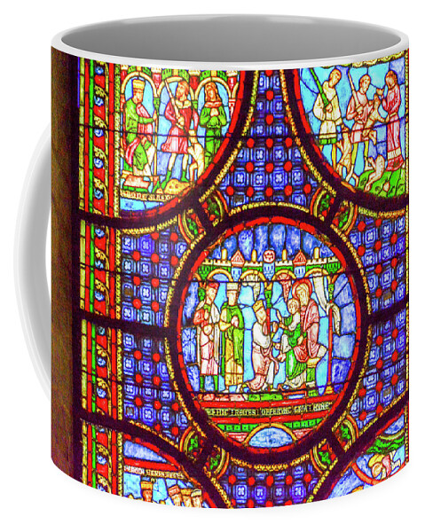 Troyes Coffee Mug featuring the photograph Stained Glass of Troyes, France by Marcy Wielfaert
