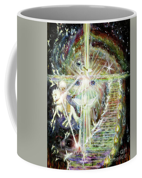 Stairway To Heaven Coffee Mug featuring the painting Stairway to Heaven-2nd Coming by Bonnie Marie