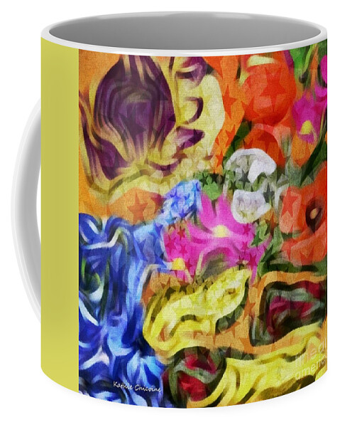 Contemporary Art Coffee Mug featuring the digital art Star Bright by Kathie Chicoine