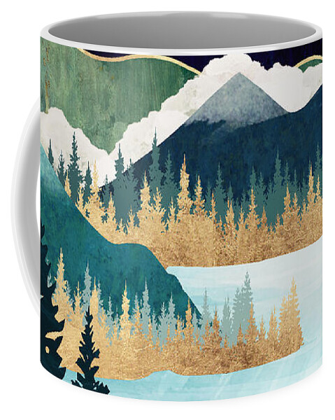 Stars Coffee Mug featuring the digital art Star Lake by Spacefrog Designs