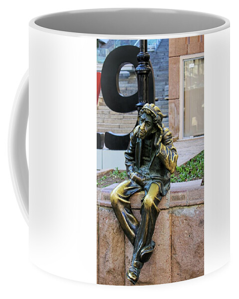 Statue Coffee Mug featuring the photograph Statue in Plovdiv, Bulgaria by Martin Smith